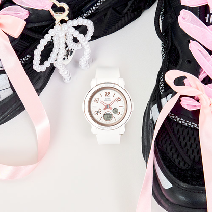 Reloj Análogo Digital Casual Blanco de Mujer