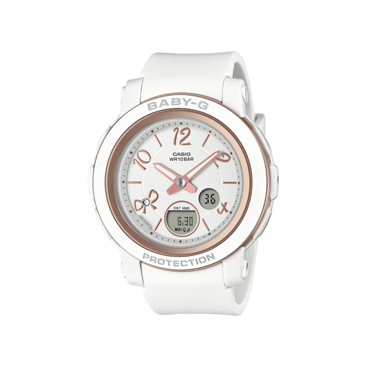 Reloj Análogo Digital Casual Blanco de Mujer