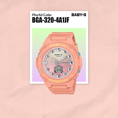 Reloj Análogo Digital Juvenil Playful Color Naranja de Mujer