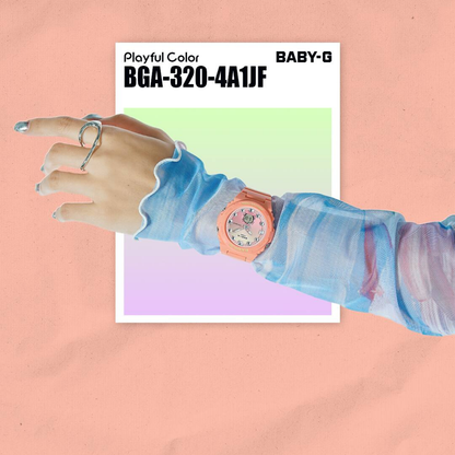 Reloj Análogo Digital Juvenil Playful Color Naranja de Mujer
