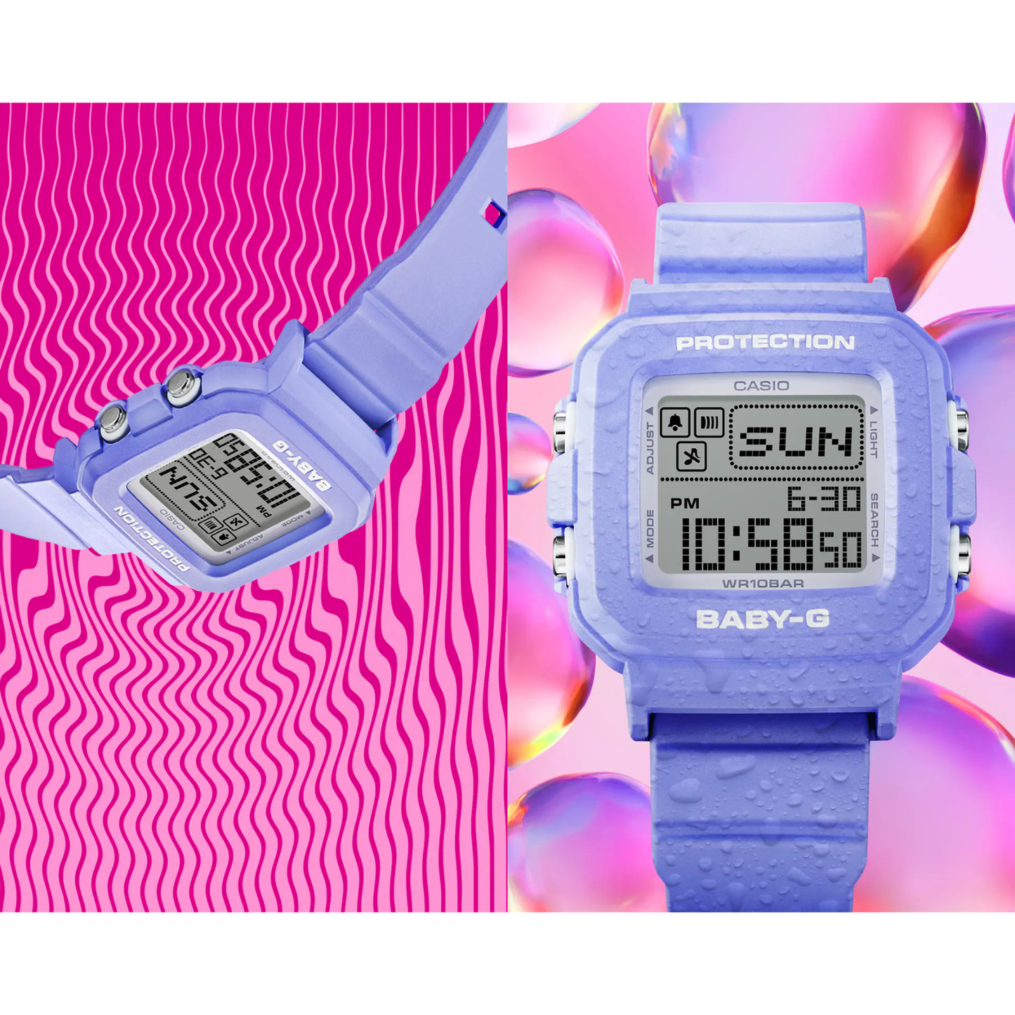 Reloj Digital Juvenil Morado de Mujer