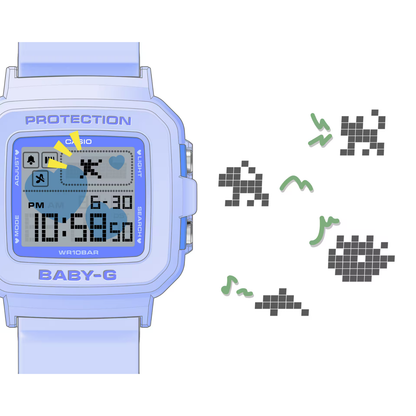 Reloj Digital Juvenil Morado de Mujer