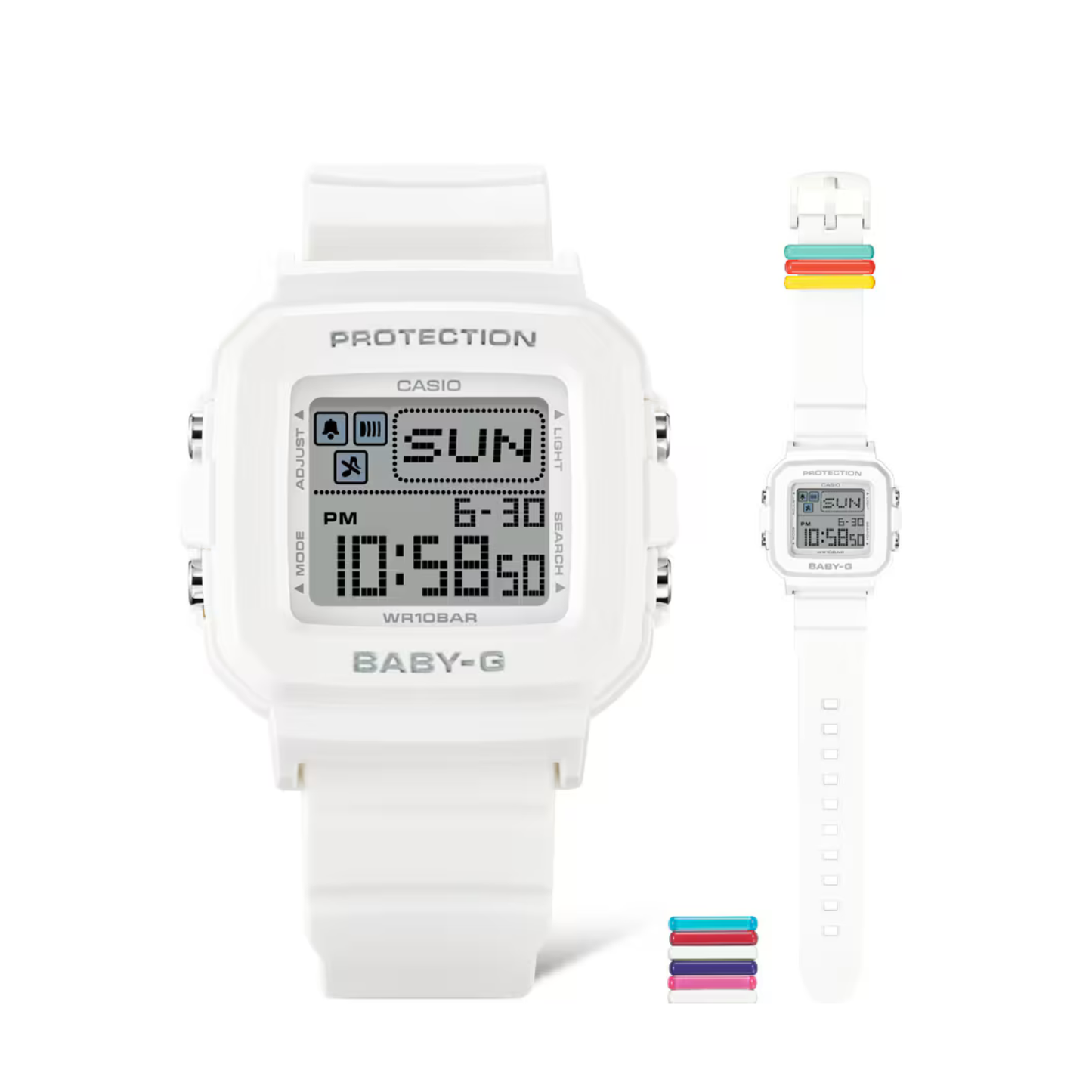 Reloj Digital Juvenil Blanco de Mujer
