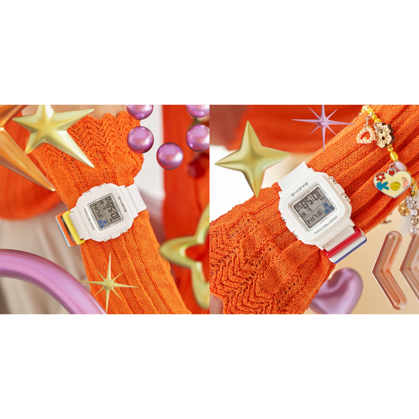 Reloj Digital Juvenil Blanco de Mujer
