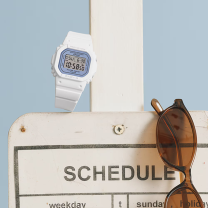 Reloj Digital Casual Blanco de Mujer