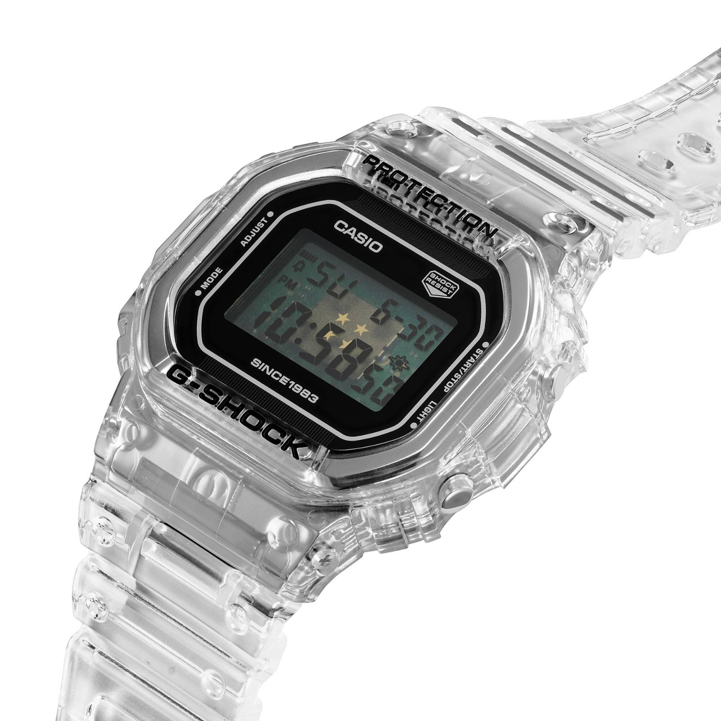 Reloj Digital Casual Transparente de Hombre