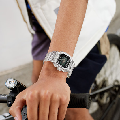 Reloj Digital Casual Transparente de Hombre