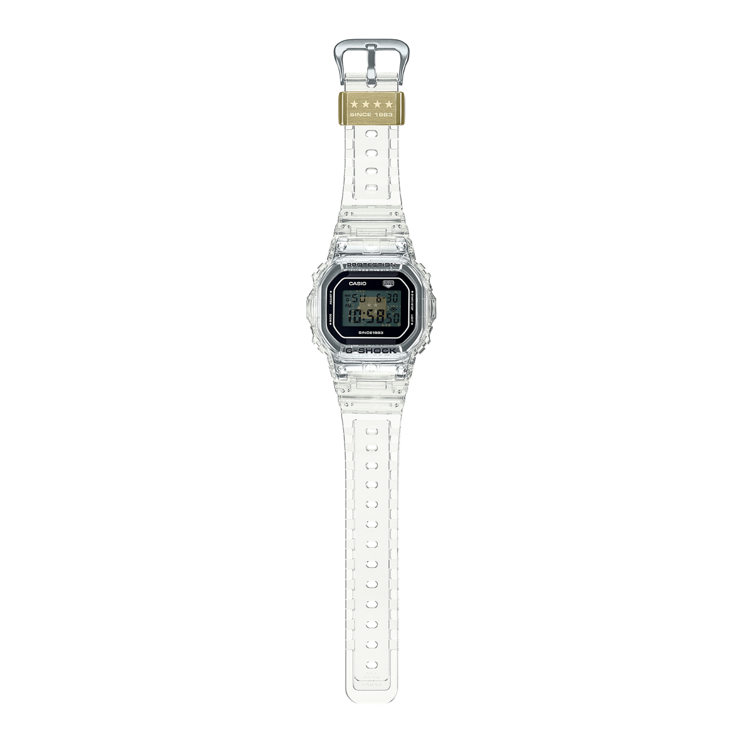 Reloj Digital Casual Transparente de Hombre