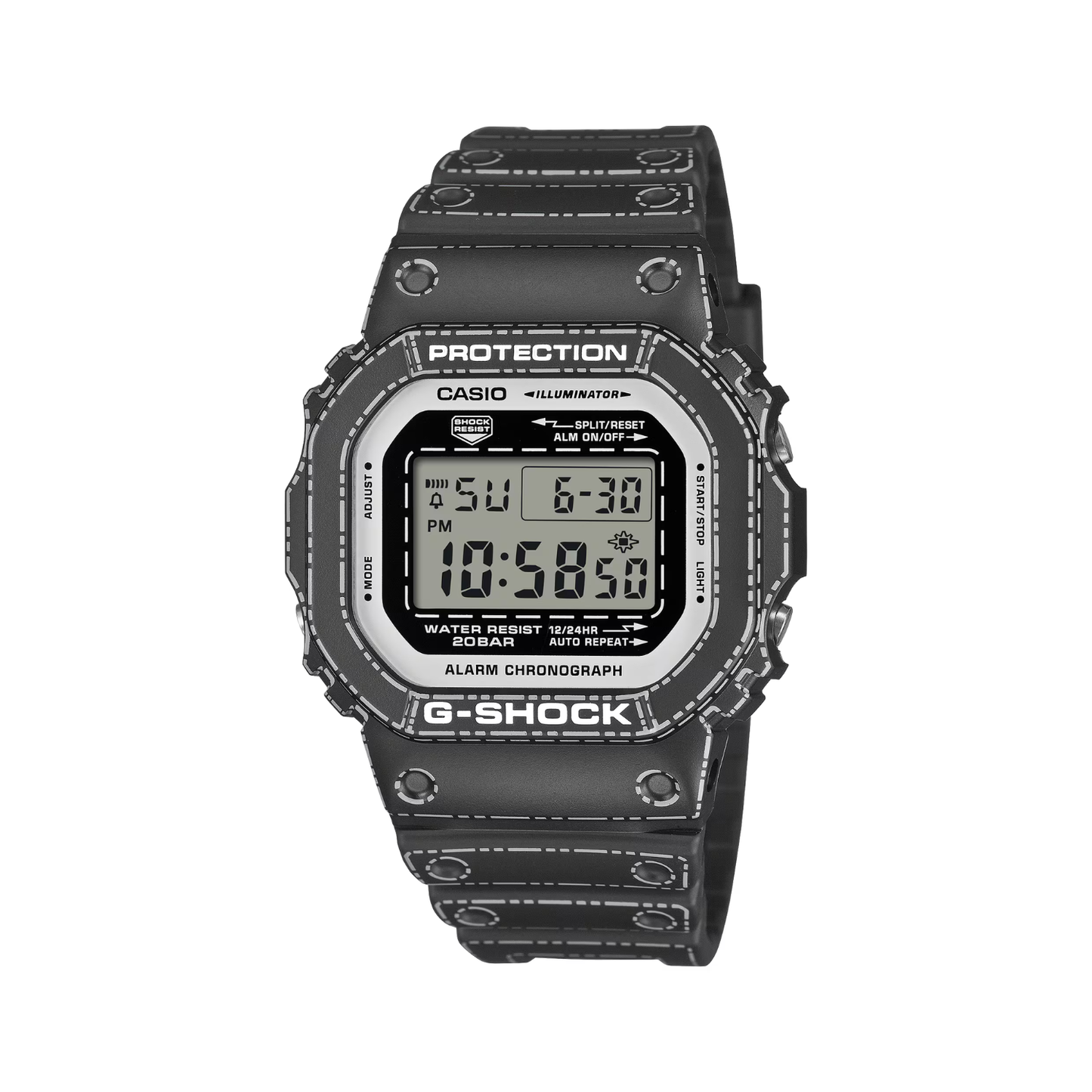 Reloj Digital Casual Negro de Hombre