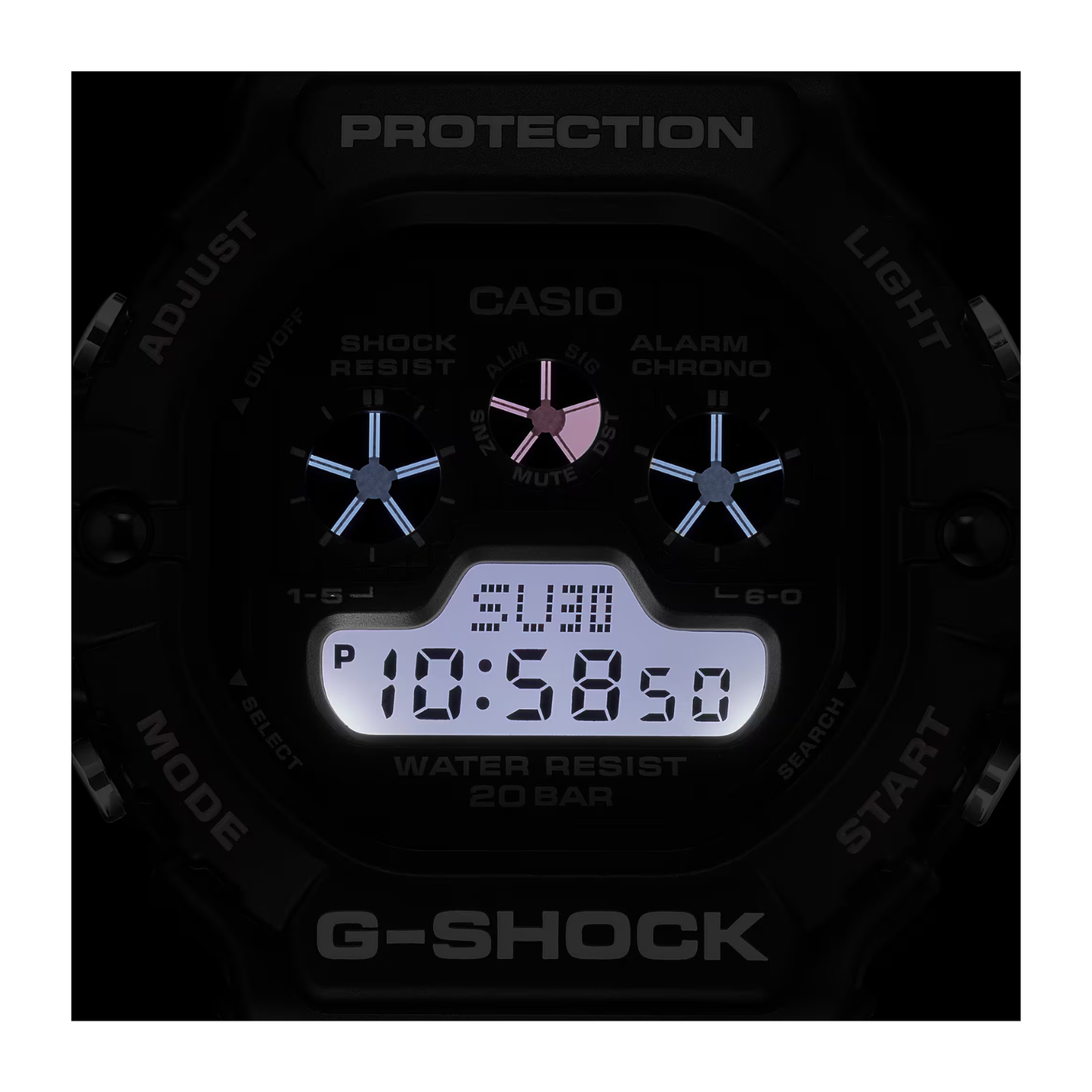 Reloj Digital Deportivo Negro de Hombre