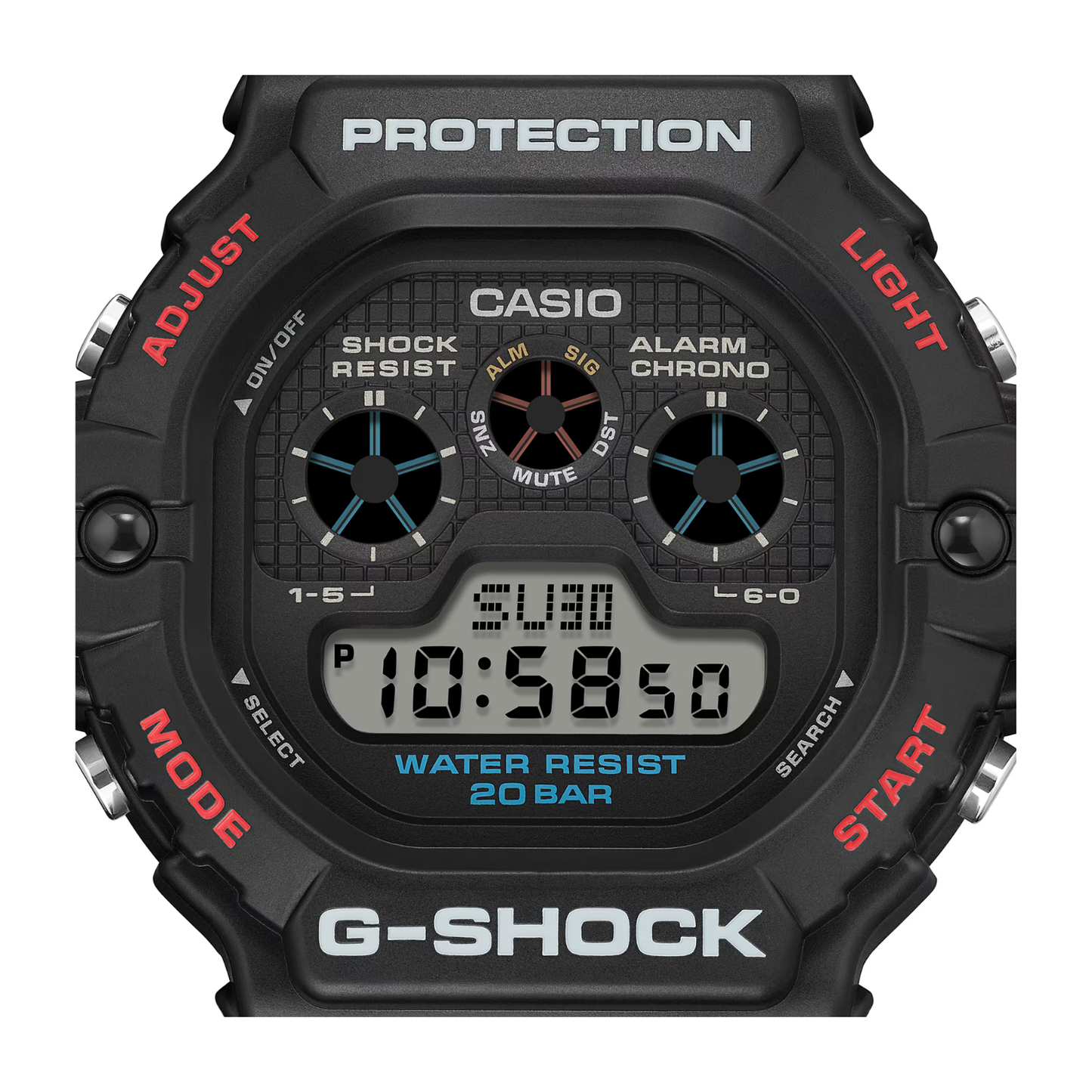 Reloj Digital Deportivo Negro de Hombre