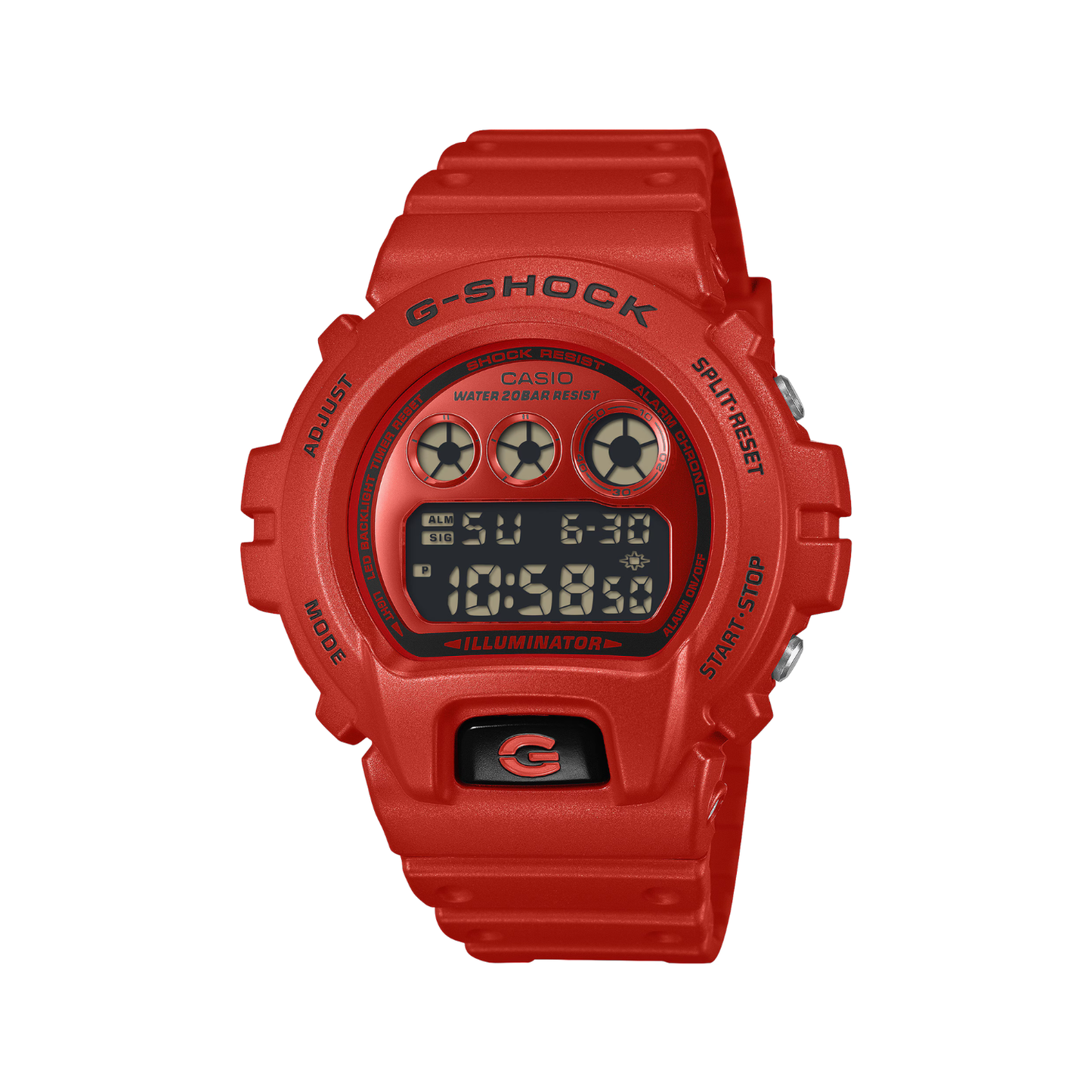 Reloj Digital Deportivo Rojo de Hombre