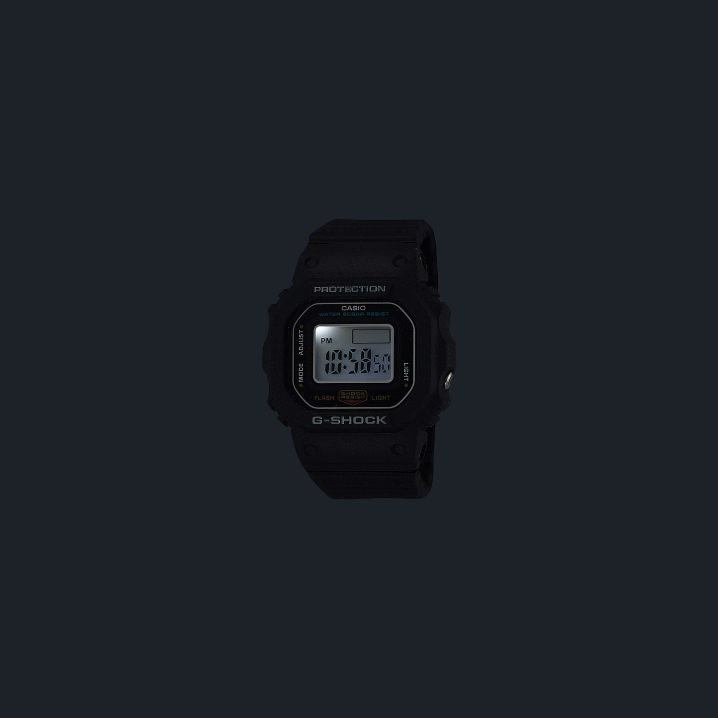 Reloj Digital Casual Nano de Anillo Negro de Hombre