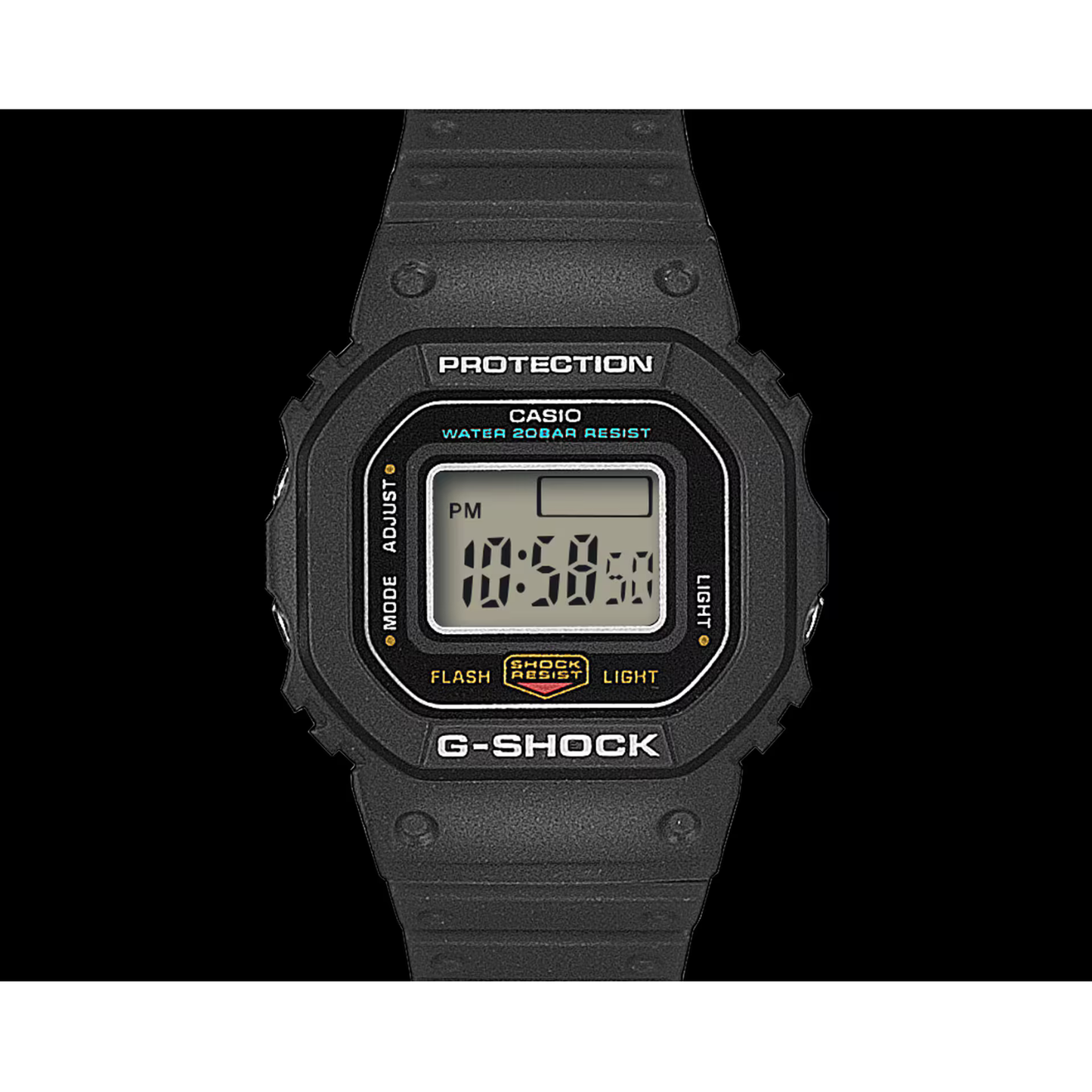 Reloj Digital Casual Nano de Anillo Negro de Hombre