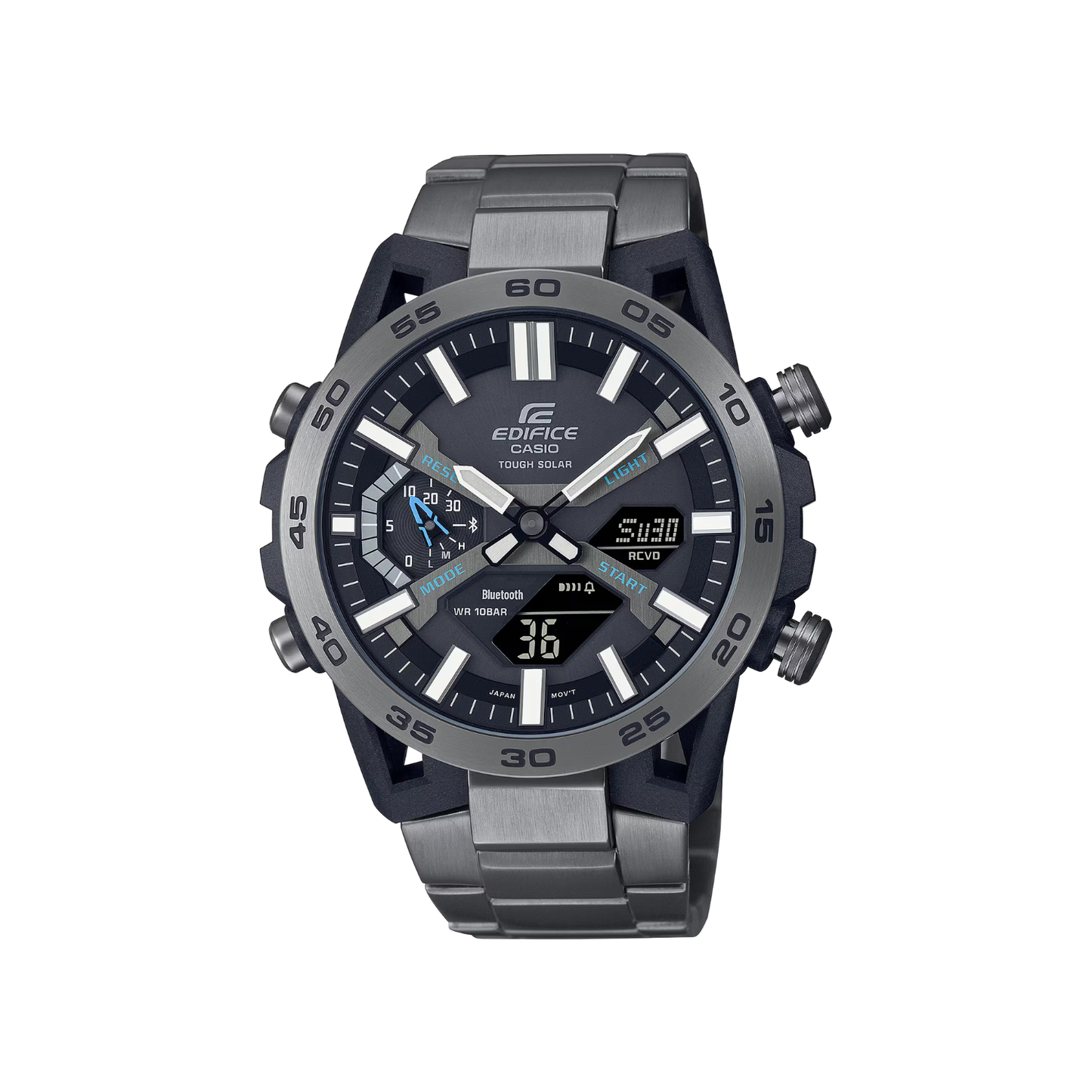 Reloj Análogo Digital Casual Gris de Hombre