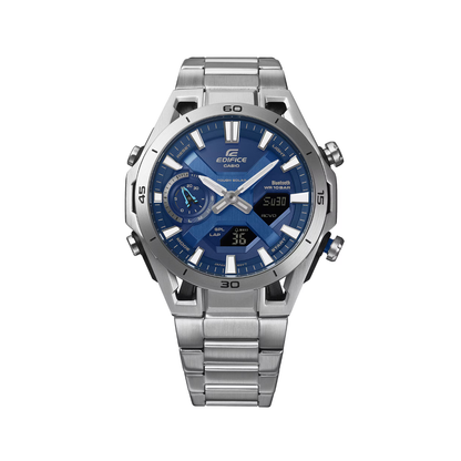 Reloj Análogo Digital Deportivo Serie Sospensione Plateado de Hombre