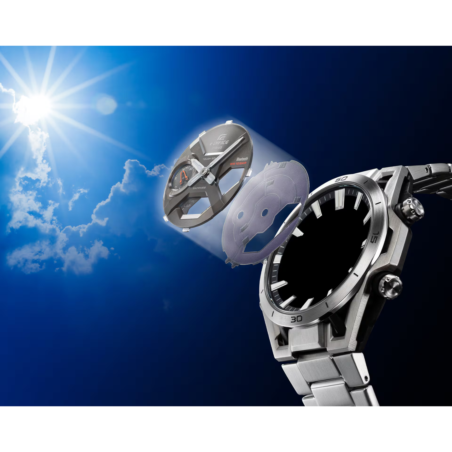 Reloj Análogo Digital Deportivo Honda Edición Especial del 60 Aniversario de la Primera Victoria en F1