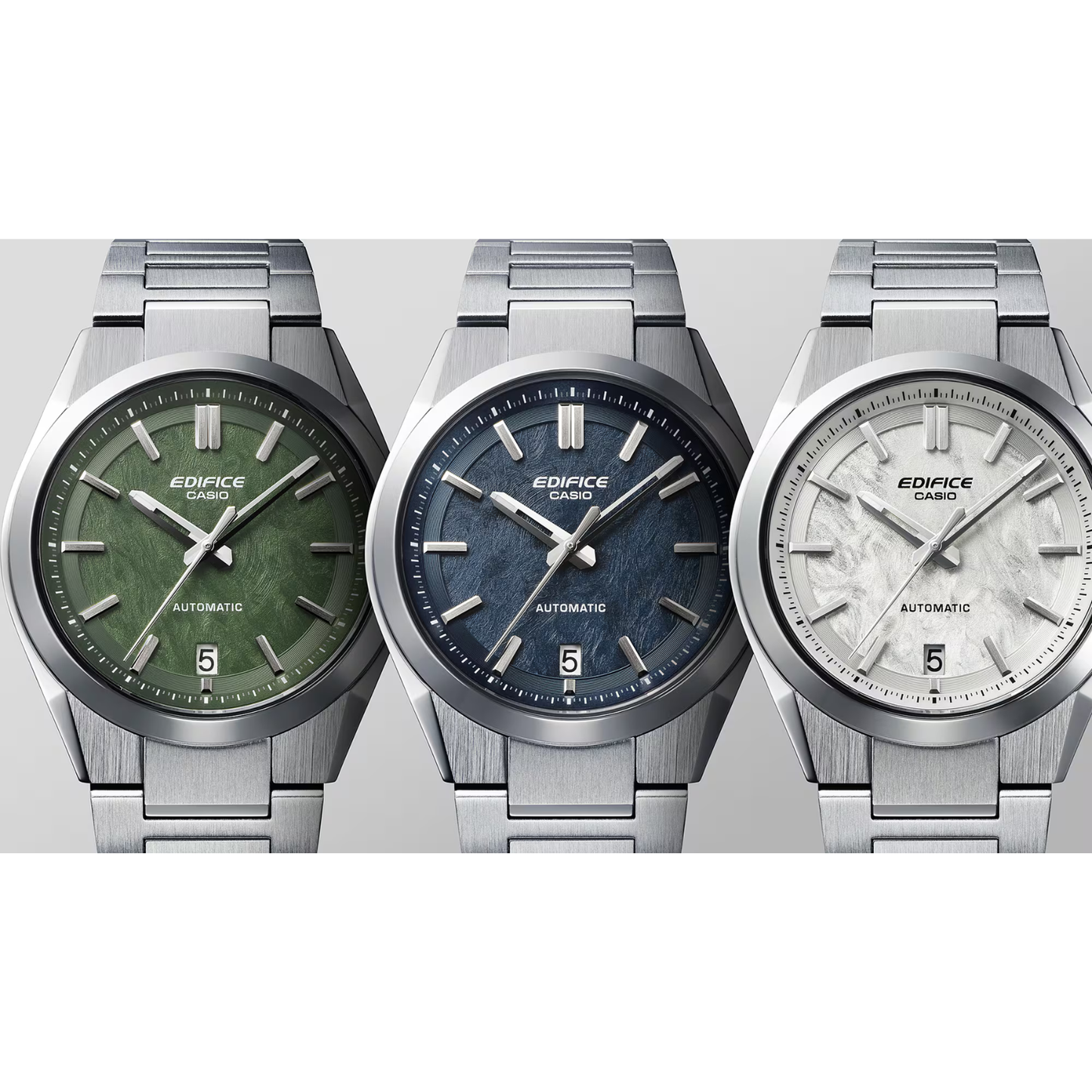 Reloj Análogo Automático Ejecutivo Plateado de Hombre