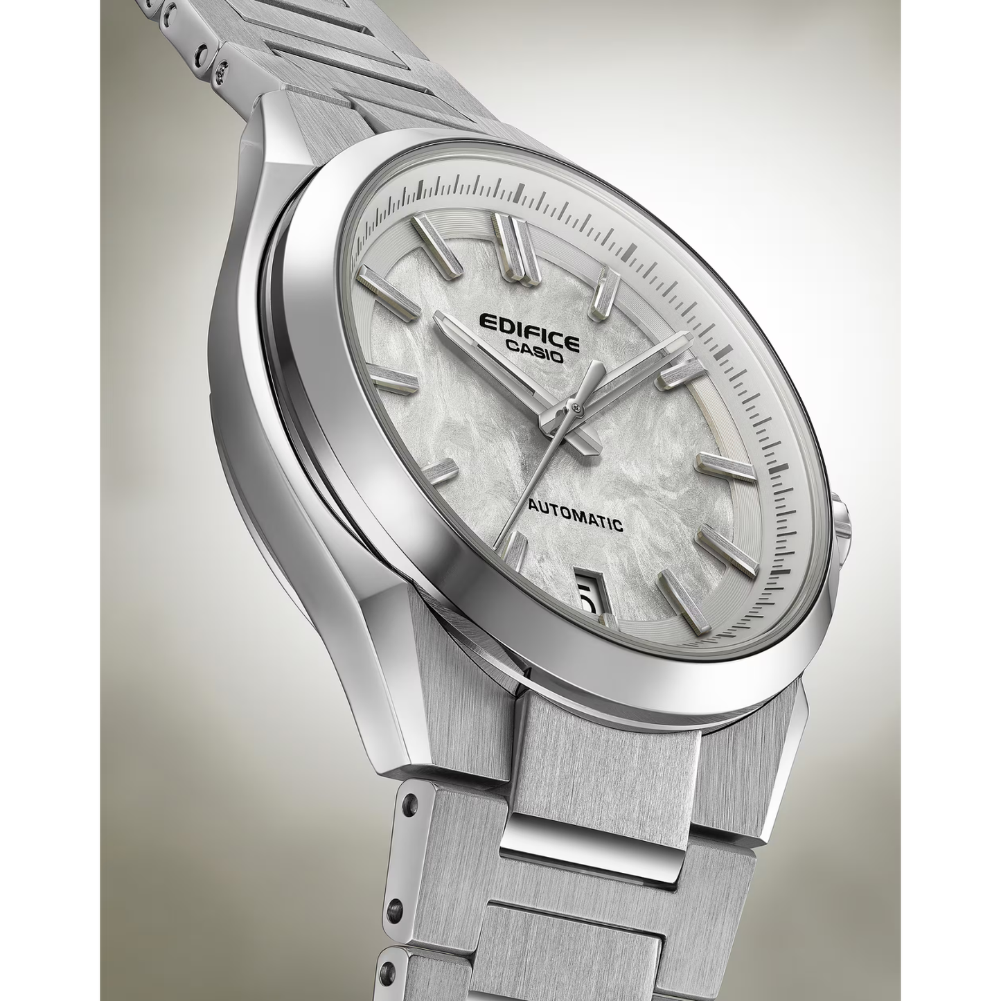 Reloj Análogo Automático Ejecutivo Plateado de Hombre