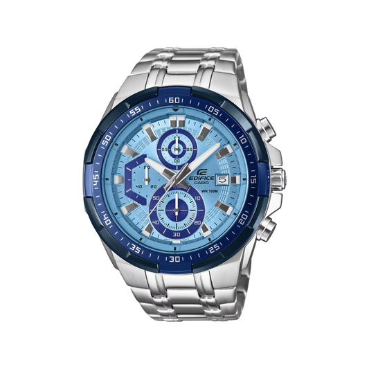 Reloj Análogo Deportivo Plateado de Hombre