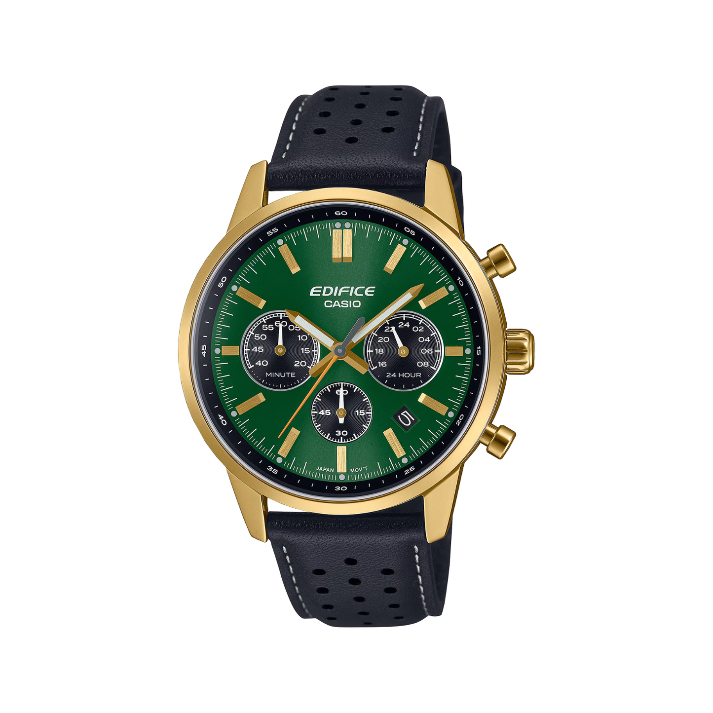 Reloj Análogo Deportivo Dorado de Hombre