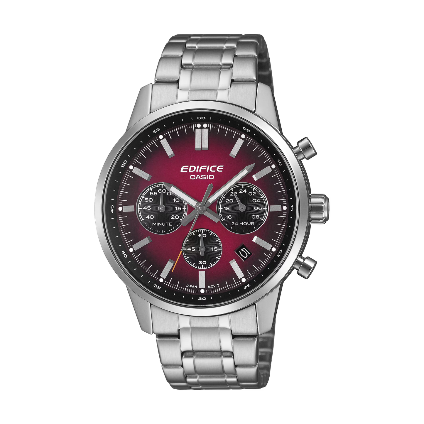 Reloj Análogo Deportivo Plateado de Hombre