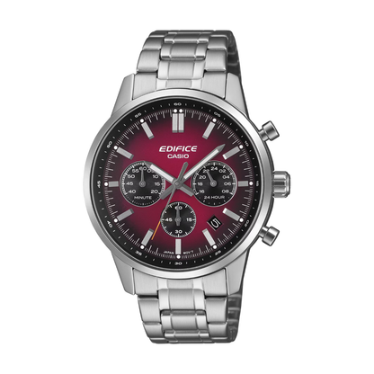 Reloj Análogo Deportivo Plateado de Hombre