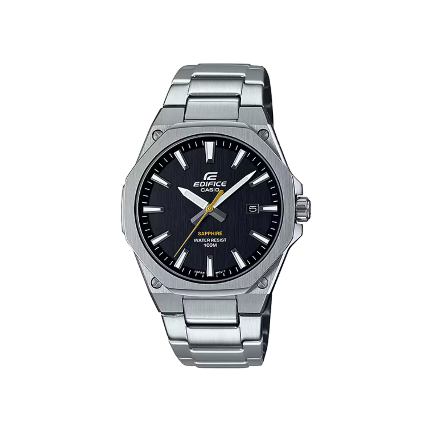 Reloj Análogo Deportivo Serie Slim Plateado de Hombre