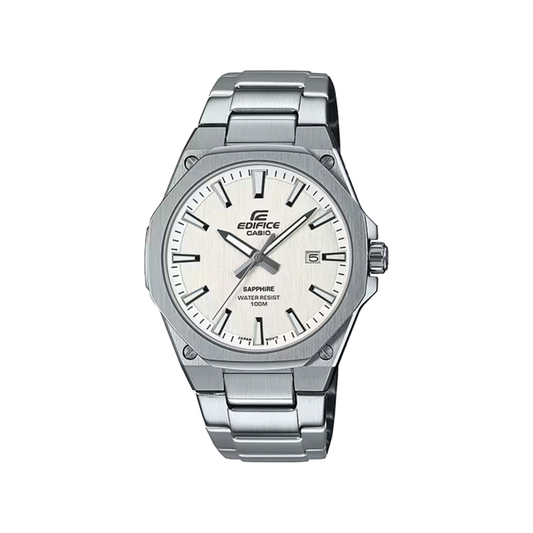 Reloj Análogo Deportivo Serie Slim Plateado de Hombre