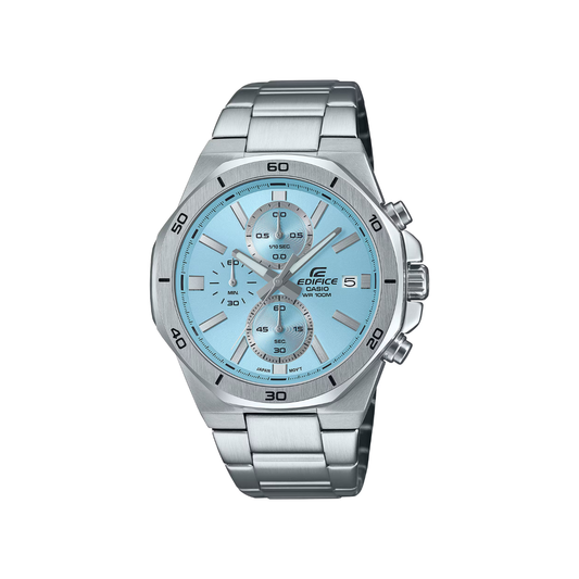 Reloj Análogo Clásico Plateado de Hombre
