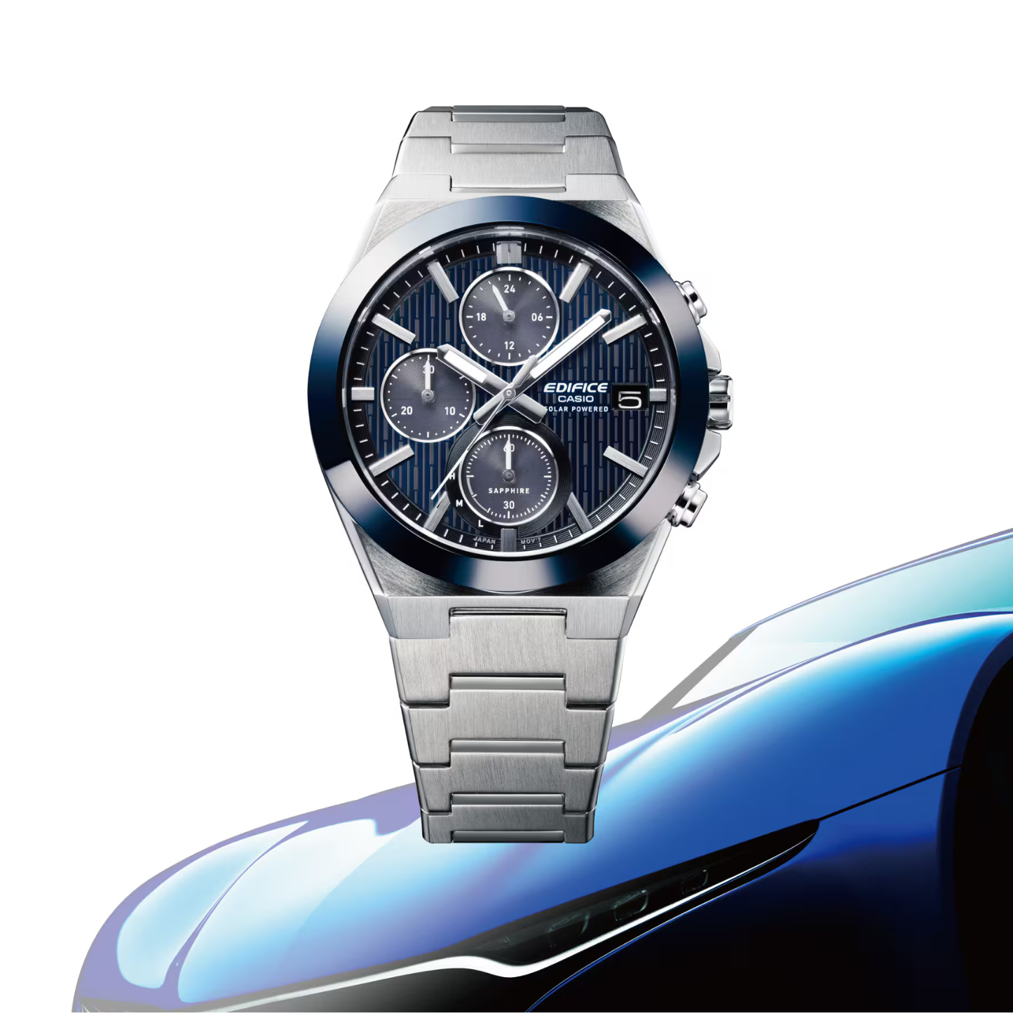 Reloj Análogo Deportivo Plateado de Hombre