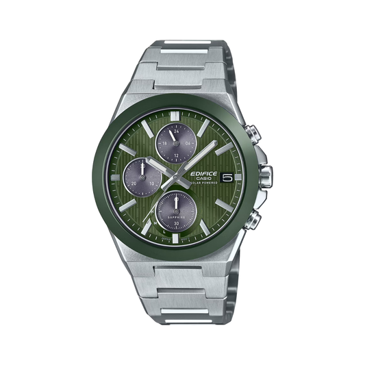 Reloj Análogo Deportivo Plateado de Hombre