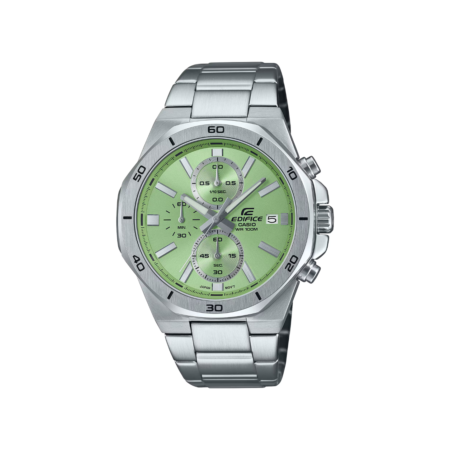 Reloj Análogo Clásico Plateado de Hombre