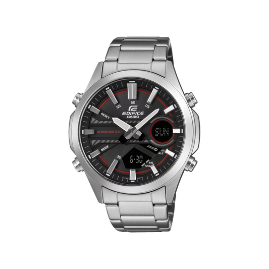 Reloj Análogo Digital Deportivo Plateado de Hombre