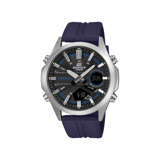 Reloj Análogo Digital Deportivo Plateado de Hombre