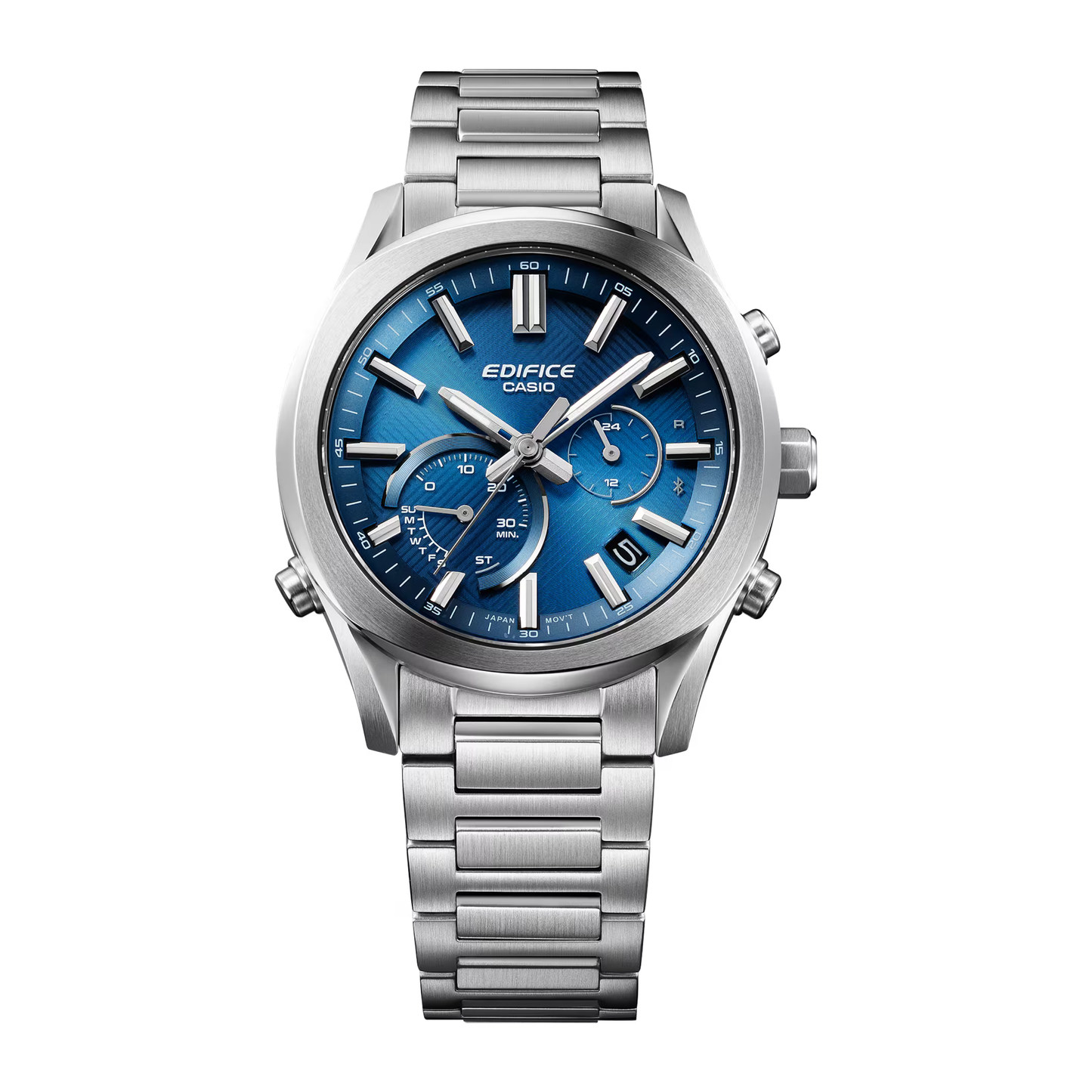 Reloj Análogo Deportivo Plateado de Hombre