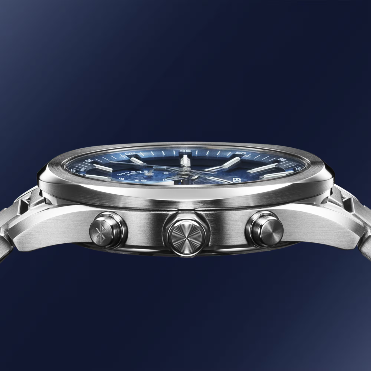 Reloj Análogo Deportivo Plateado de Hombre