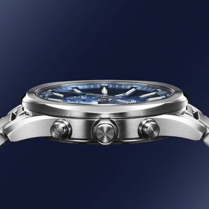Reloj Análogo Deportivo Plateado de Hombre