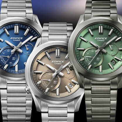 Reloj Análogo Deportivo Plateado de Hombre