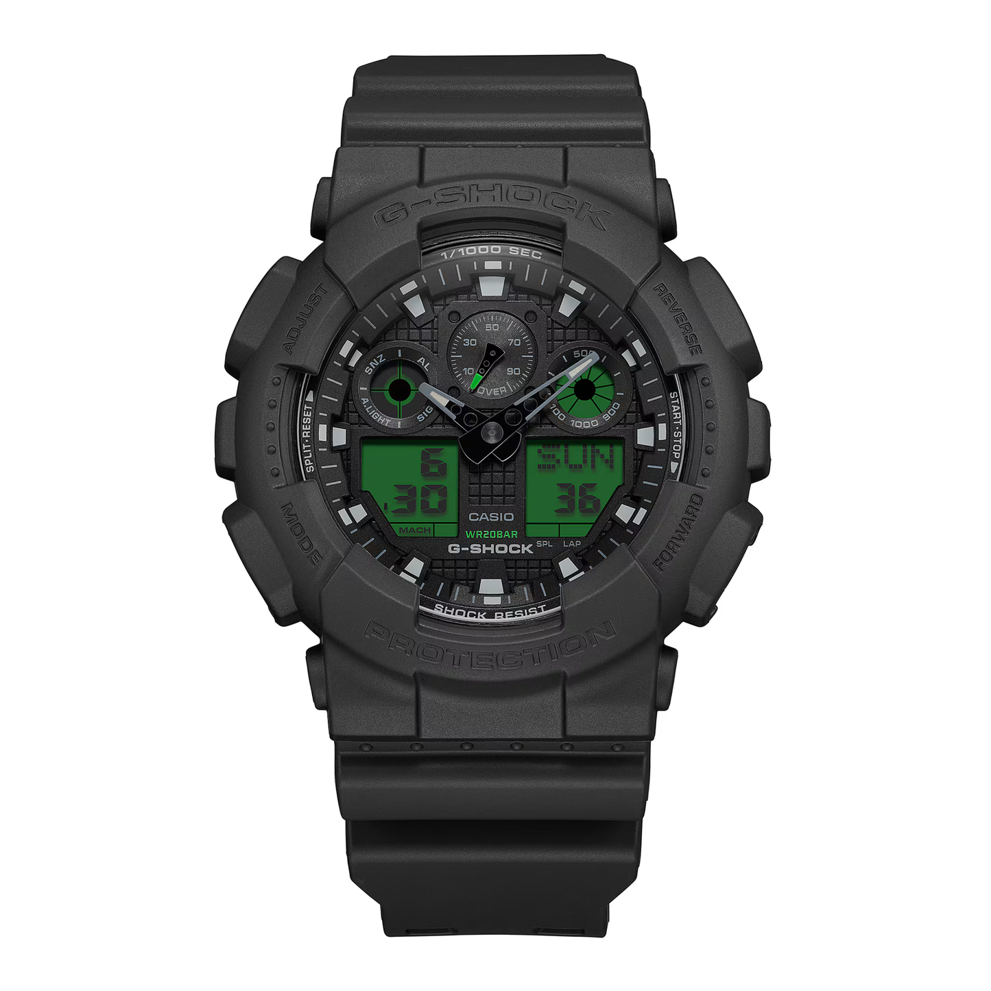 Reloj Análogo Digital Deportivo Negro de Hombre