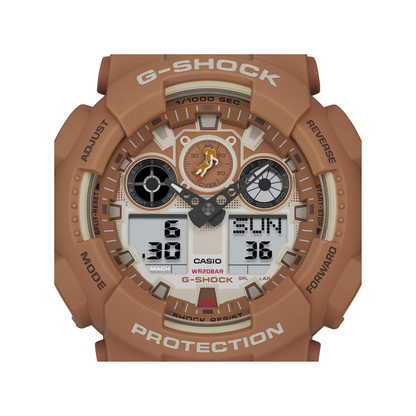 Reloj Análogo Digital Casual Serie SHIBA INU Chocolate de Hombre