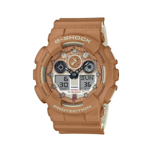 Reloj Análogo Digital Casual Serie SHIBA INU Chocolate de Hombre
