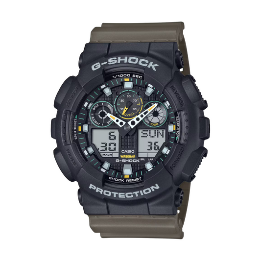 Reloj Análogo Digital Casual Negro de Hombre