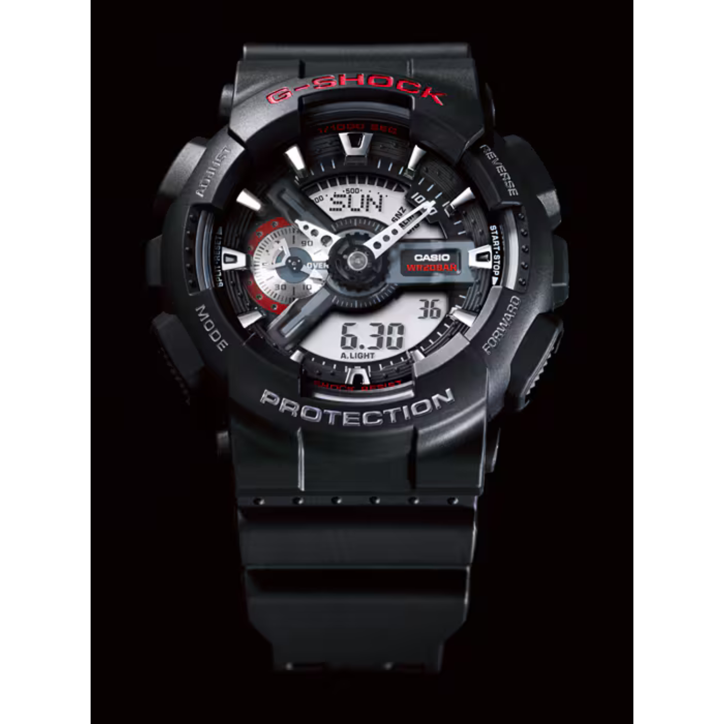 Reloj Análogo Digital Deportivo Negro de Hombre