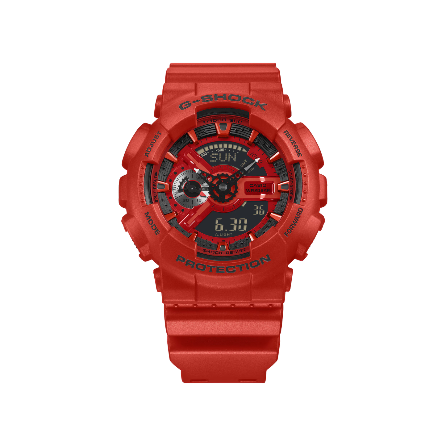 Reloj Análogo Casual Rojo de Hombre
