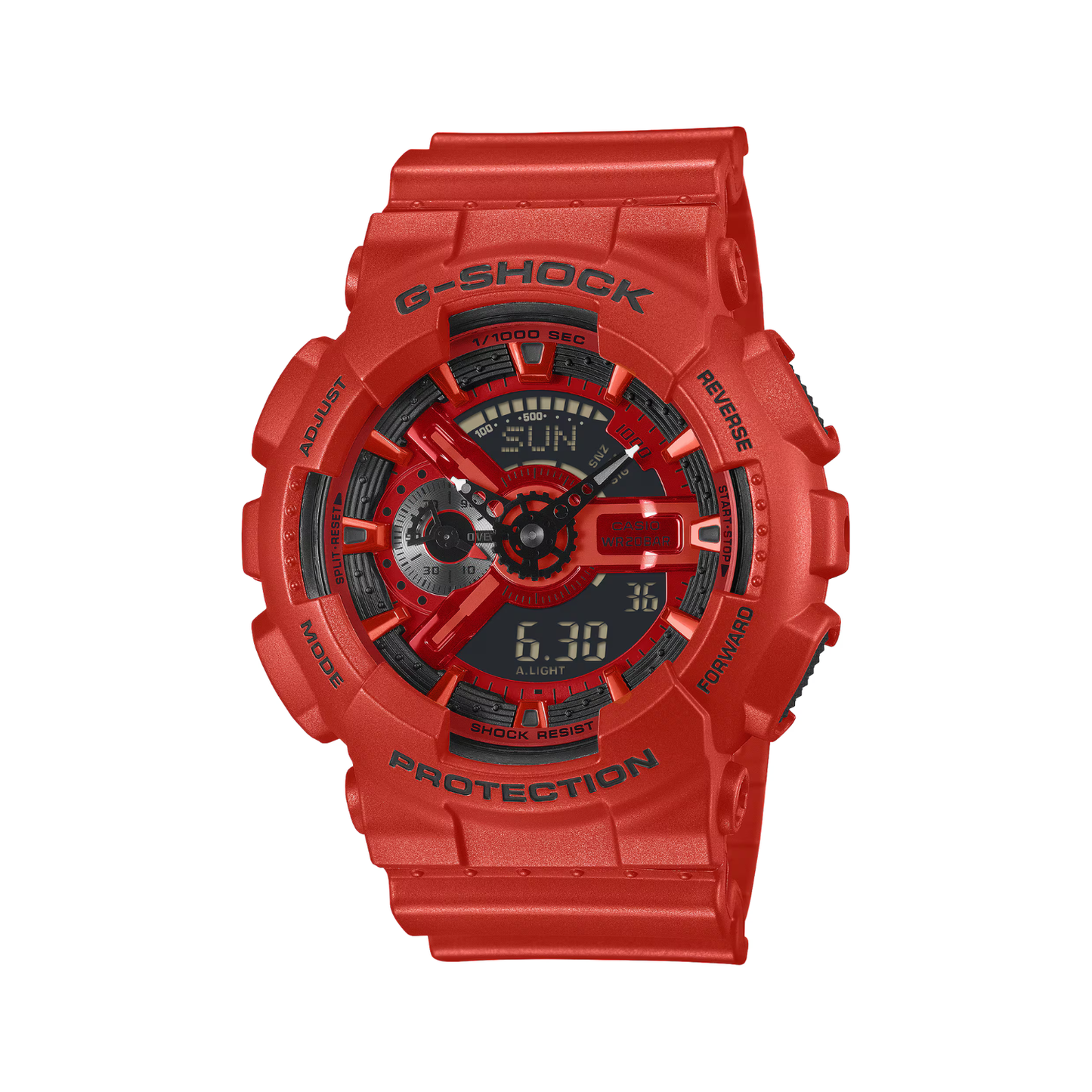 Reloj Análogo Casual Rojo de Hombre
