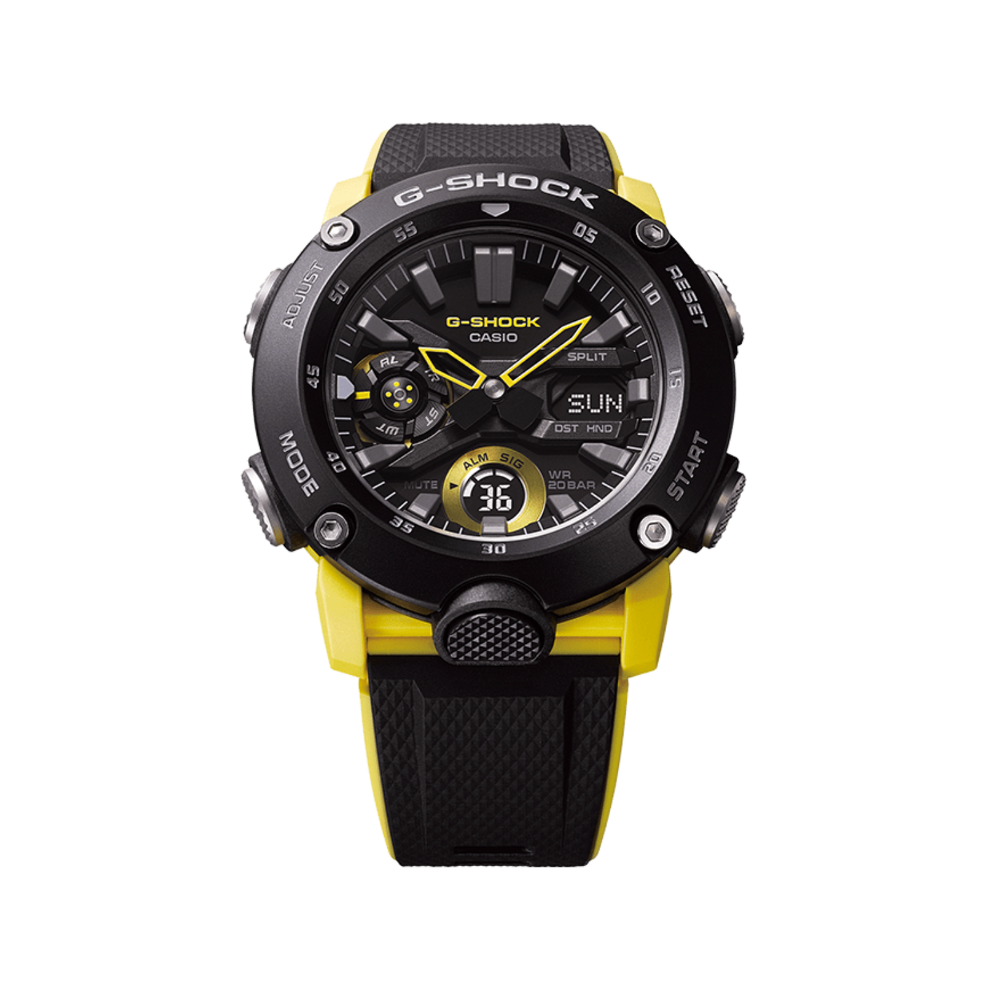 Reloj Análogo Digital Casual Negro de Hombre