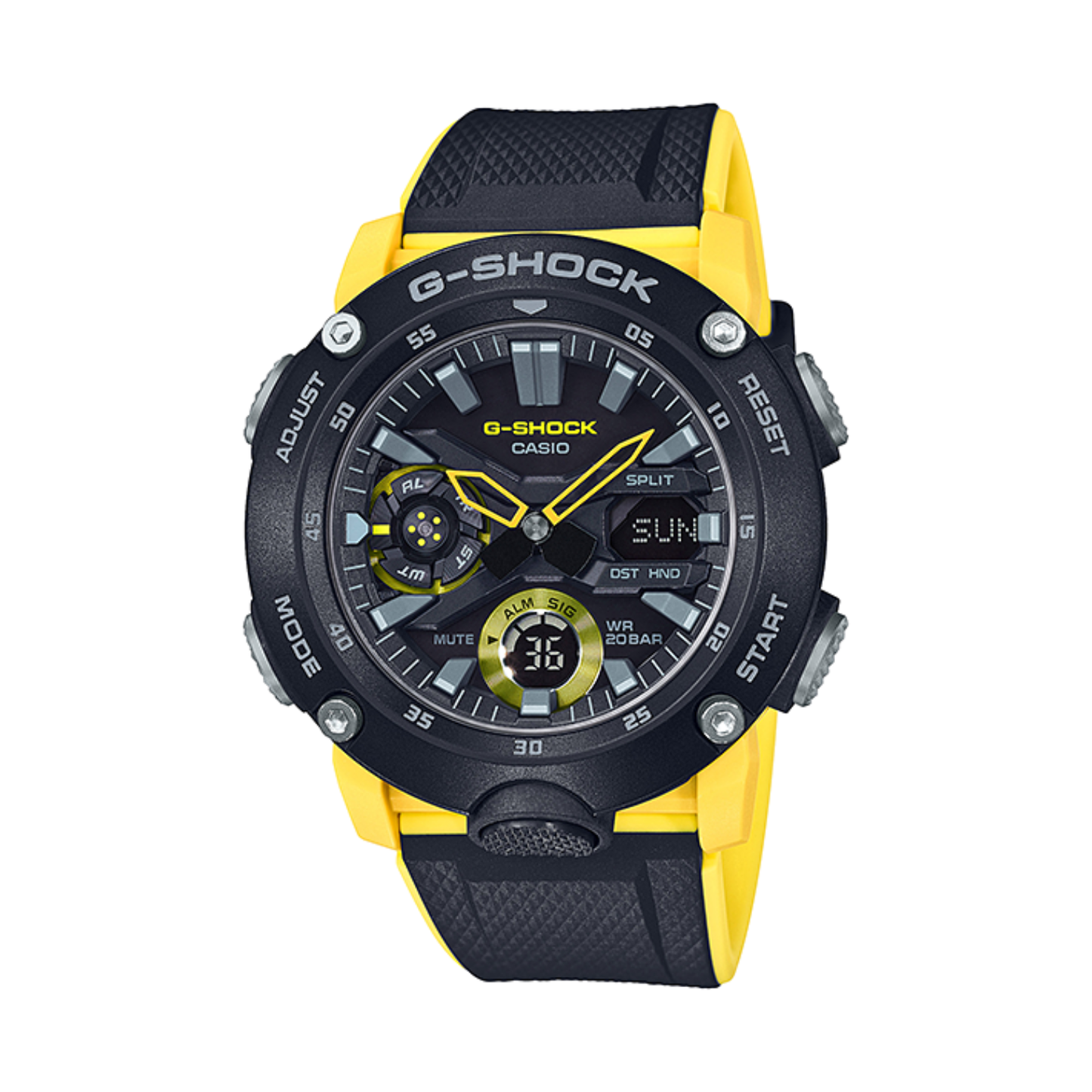 Reloj Análogo Digital Casual Negro de Hombre