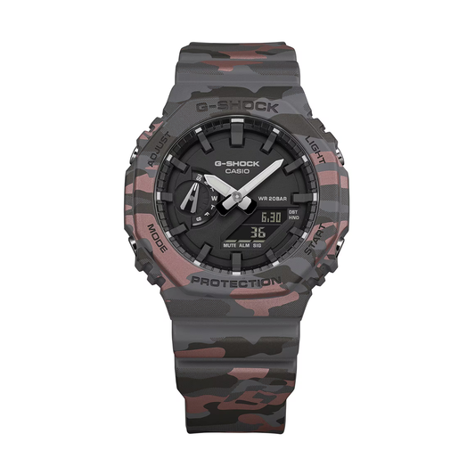 Reloj Análogo Digital Casual Negro Camuflaje de Hombre