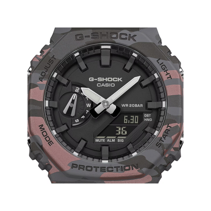 Reloj Análogo Digital Casual Negro Camuflaje de Hombre